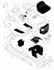 Murray 42500x30A - 42" Lawn Tractor (1998) Ersatzteile Chassis & Hood