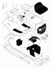 Murray 42500x82B - Ranch King 42" Lawn Tractor (1999) Ersatzteile Chassis & Hood