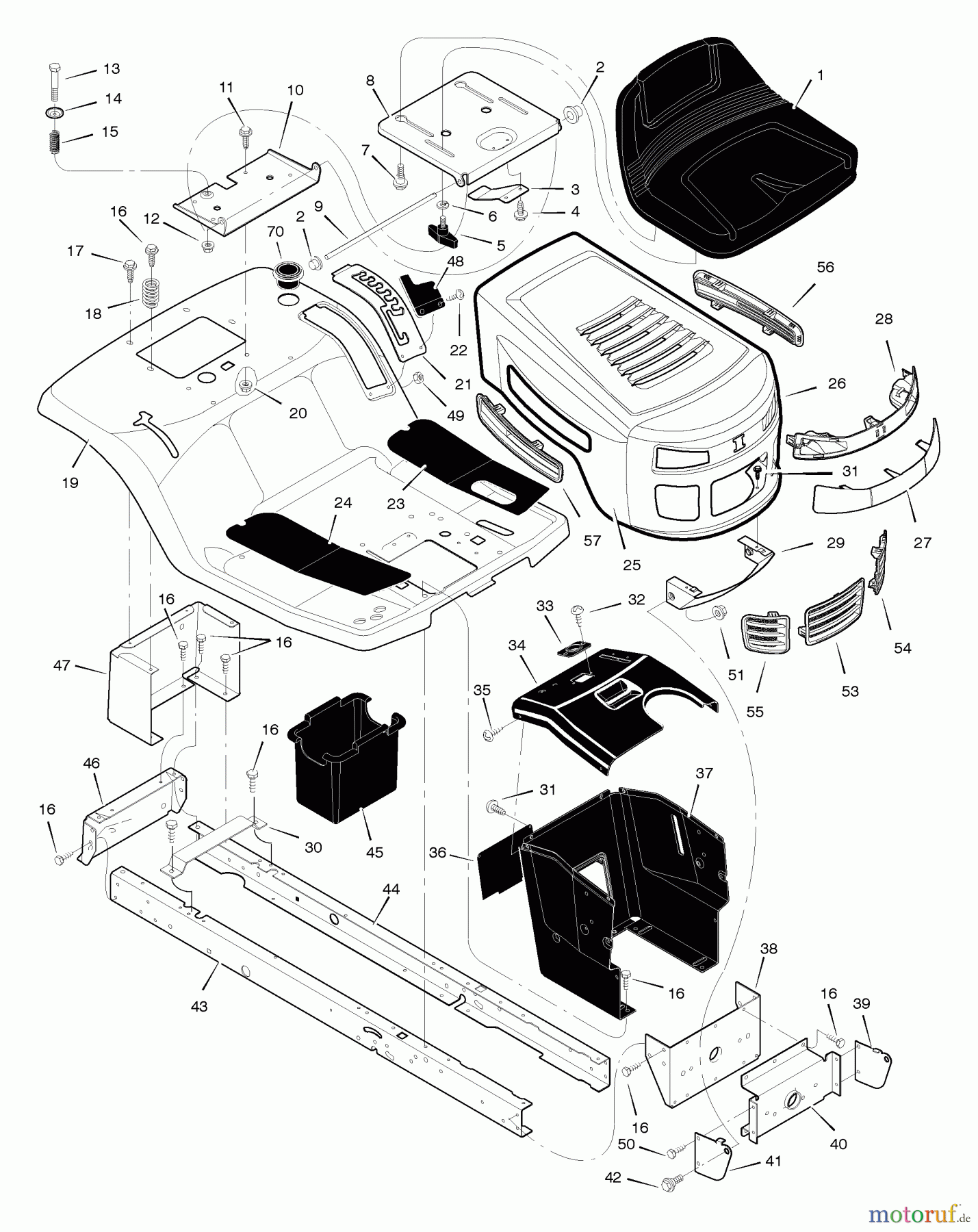 Murray Rasen- und Gartentraktoren 425014x92A - B&S/Murray 42