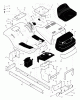 Murray 42510A - 42" Lawn Tractor (1999) Ersatzteile Chassis & Hood