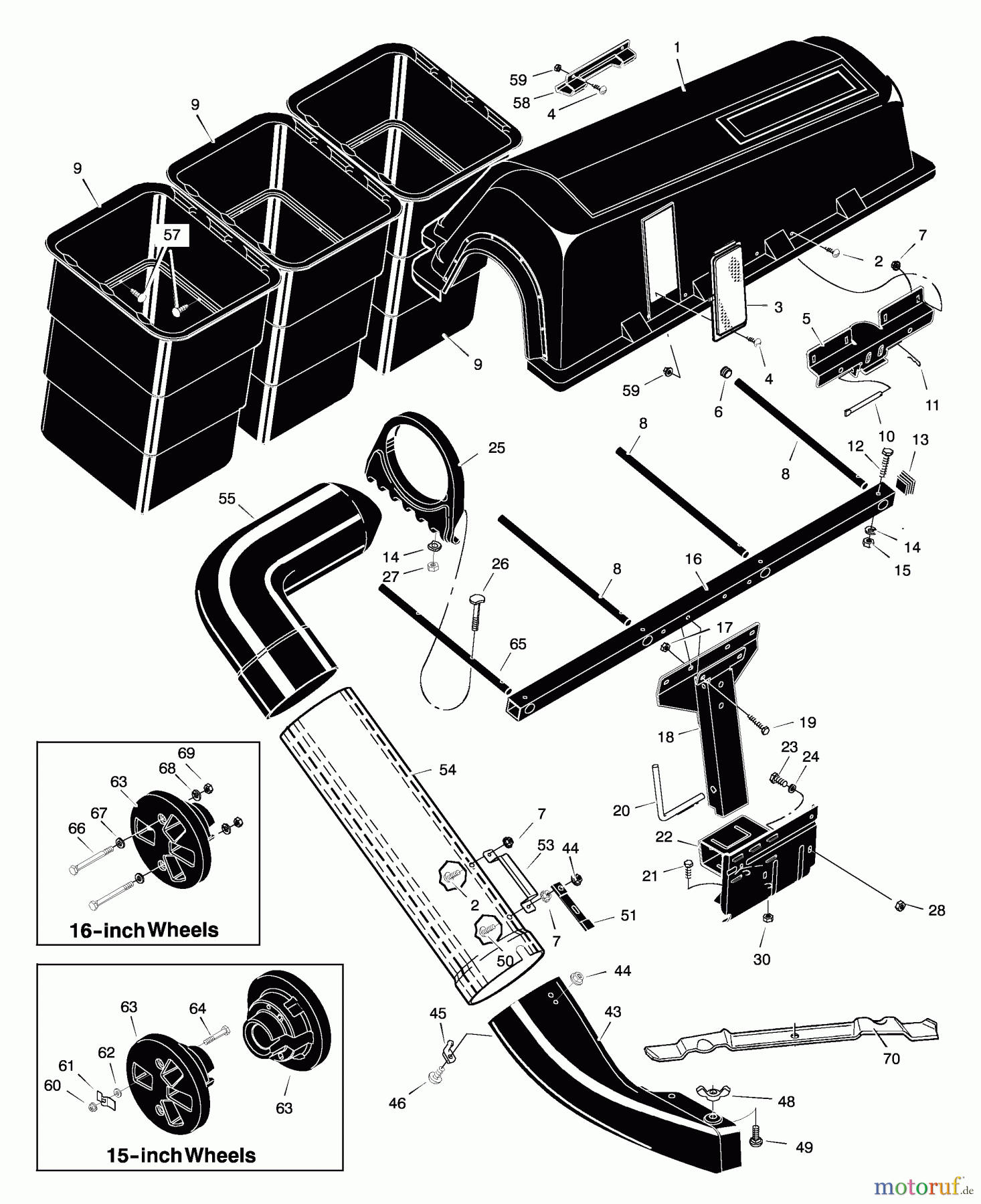  Murray Rasenmäherzubehör 24765x8A - Scotts Accessory Kit (1998) (Home Depot) Grass Bagger