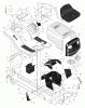 Murray 42515x92A - B&S/ 42" Lawn Tractor (2000) (Walmart) Ersatzteile Chassis & Hood