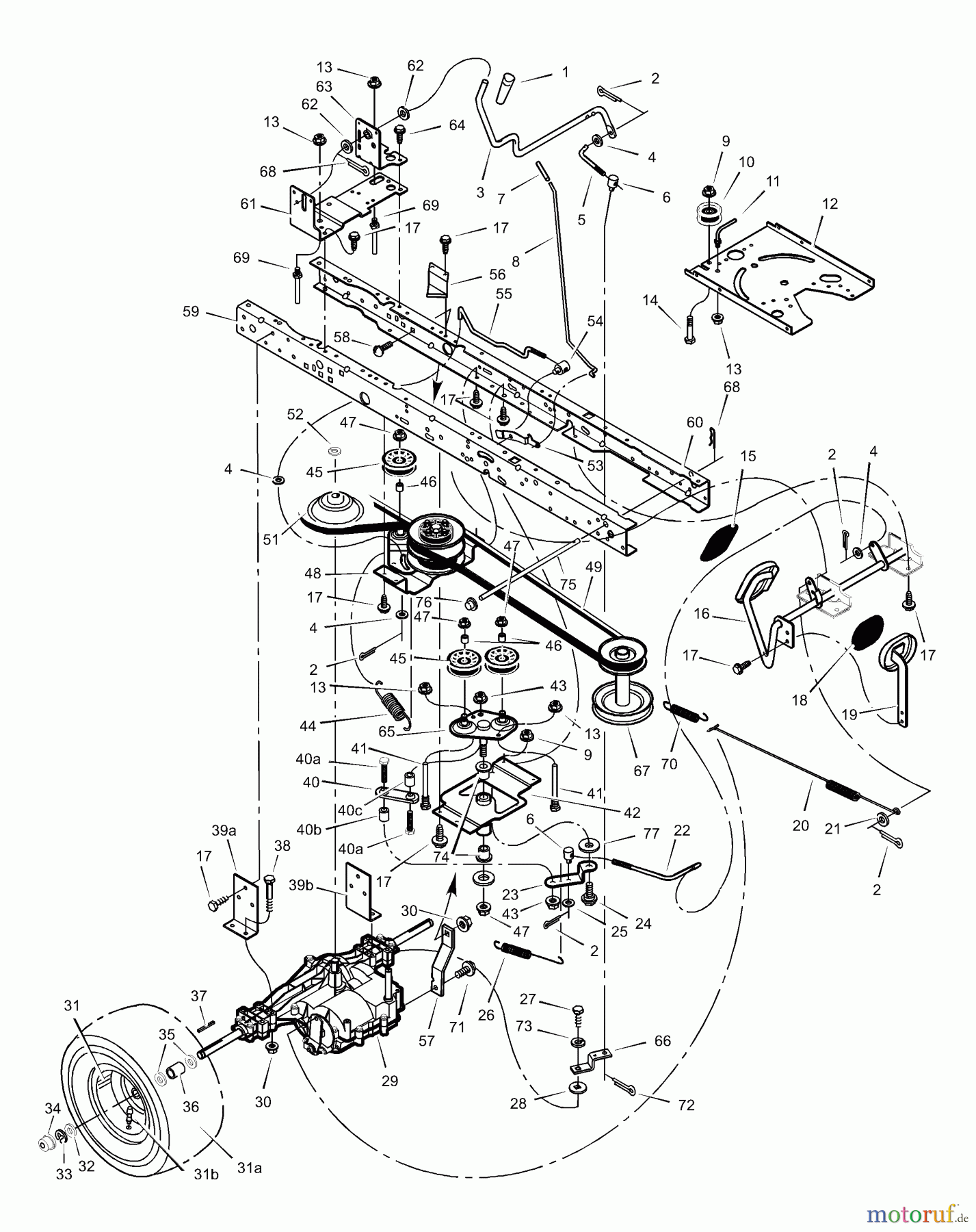 Murray Rasen- und Gartentraktoren 425307x24A - B&S/Murray 42