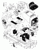 Murray 42534x25A - B&S/ 42" Lawn Tractor (1997) (Marchands) Ersatzteile Chassis & Hood