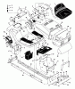 Murray 42543x6A - Ultra 42" Lawn Tractor (1997) Ersatzteile Chassis & Hood
