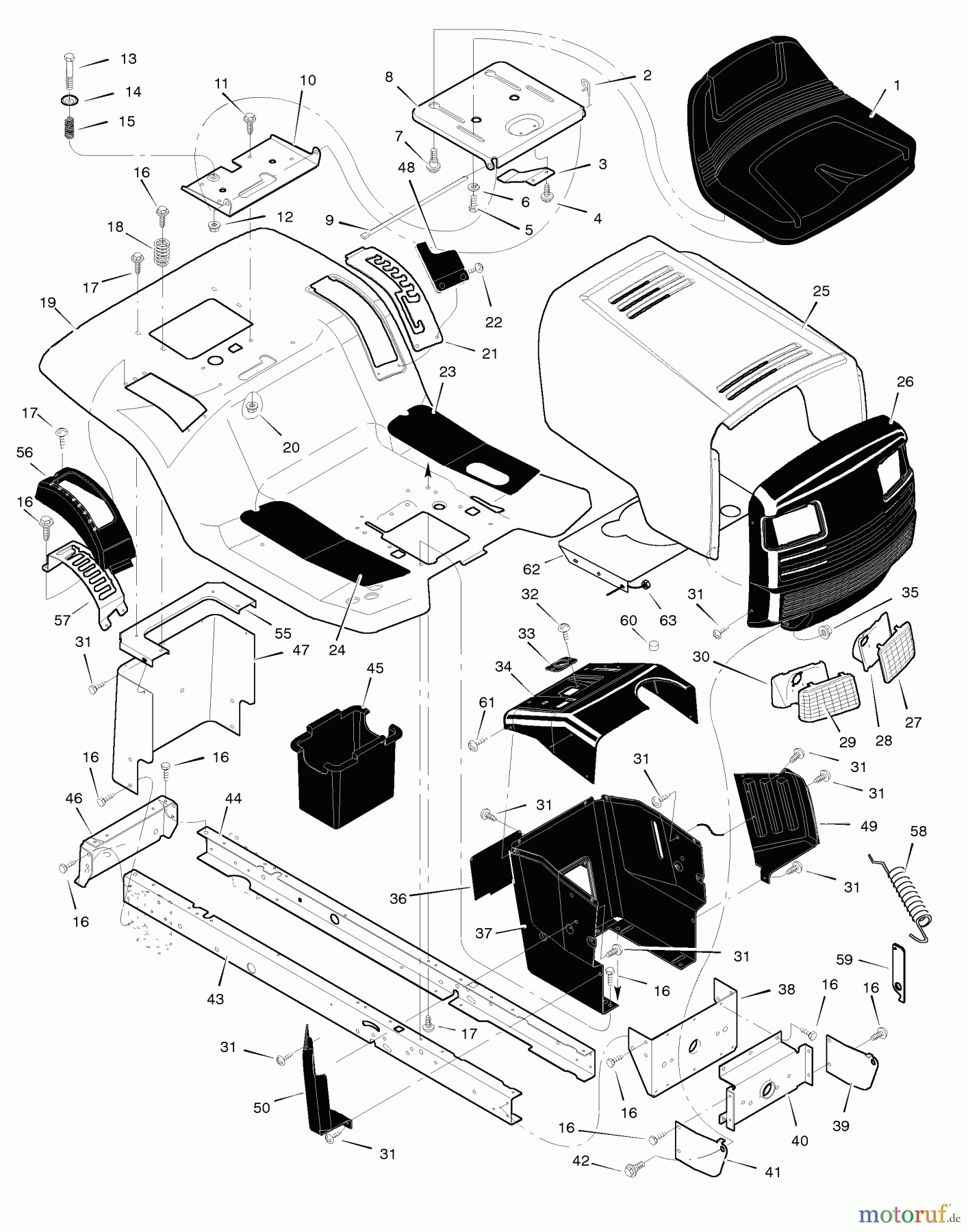  Murray Rasen- und Gartentraktoren 42544x31A - Scotts 42