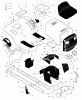 Murray 42544x8B - Scotts 42" Lawn Tractor (1998) (Home Depot) Ersatzteile Chassis & Hood