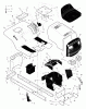 Murray 42544x8D - Scotts 42" Lawn Tractor (1999) (Home Depot) Ersatzteile Chassis & Hood
