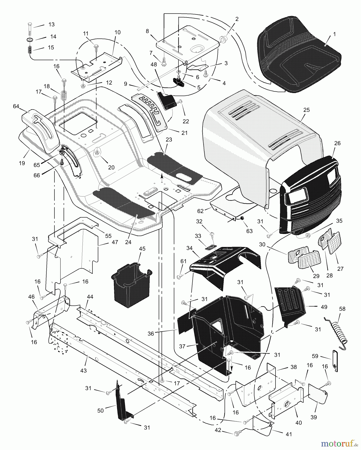  Murray Rasen- und Gartentraktoren 42544x8F - Scotts 42