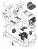 Murray 42544x8G - Scotts 42" Lawn Tractor (2001) (Home Depot) Ersatzteile Chassis & Hood