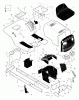 Murray 42544x99A - B&S/ 42" Lawn Tractor (1999) (AAFES) Ersatzteile Chassis & Hood