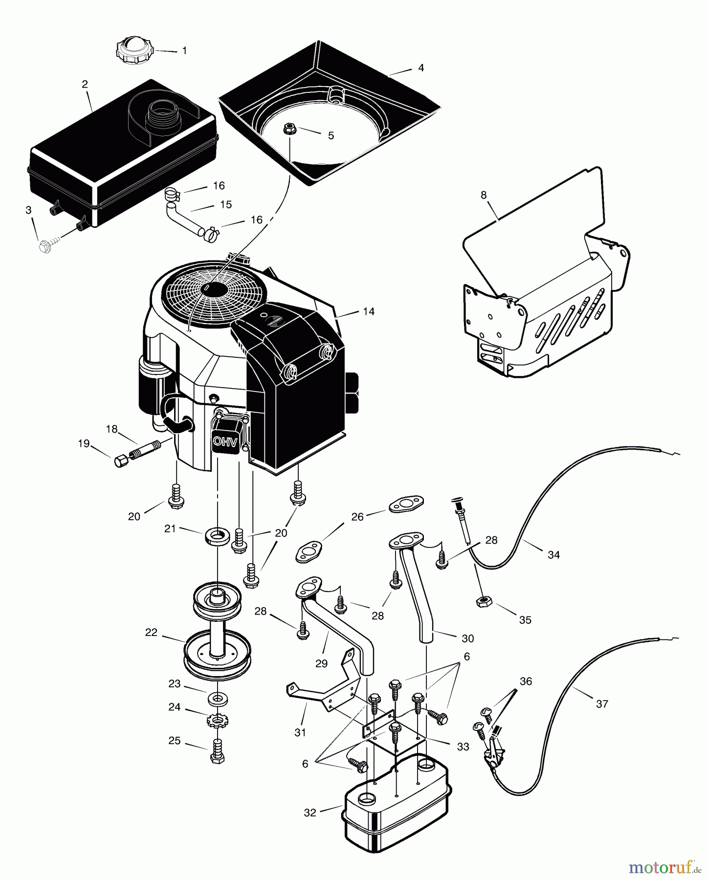 Murray Rasen- und Gartentraktoren 425603x99A - B&S/Murray 42
