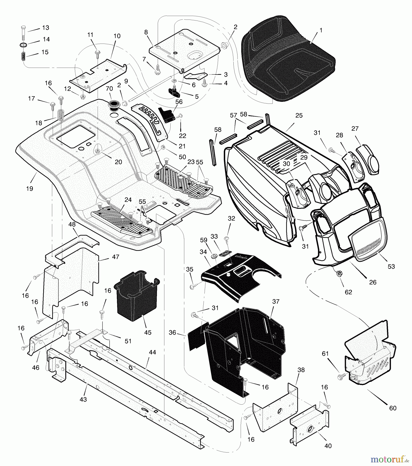 Murray Rasen- und Gartentraktoren 425604x99A - B&S/Murray 42