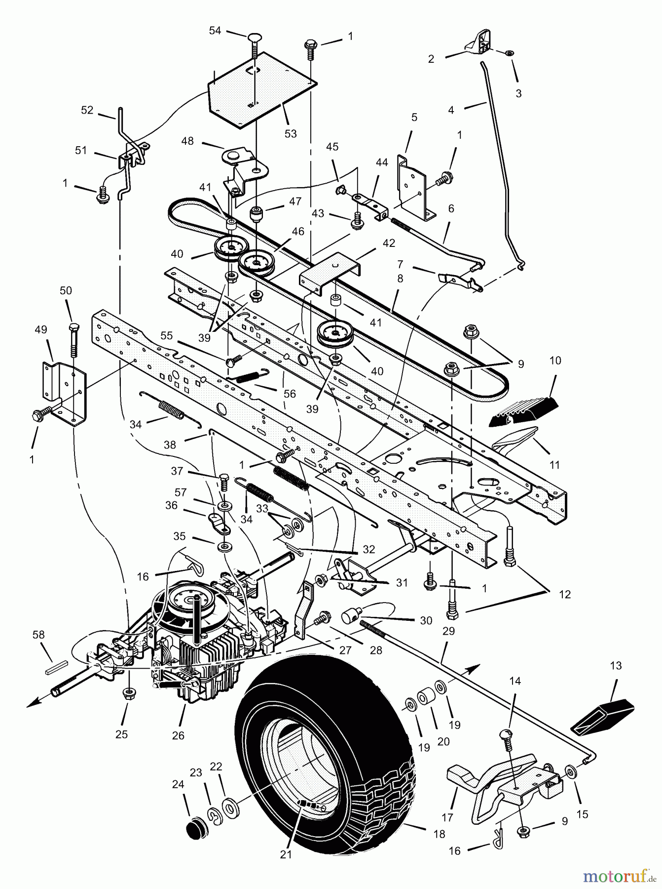Murray Rasen- und Gartentraktoren 425605x692A - Stanley 42