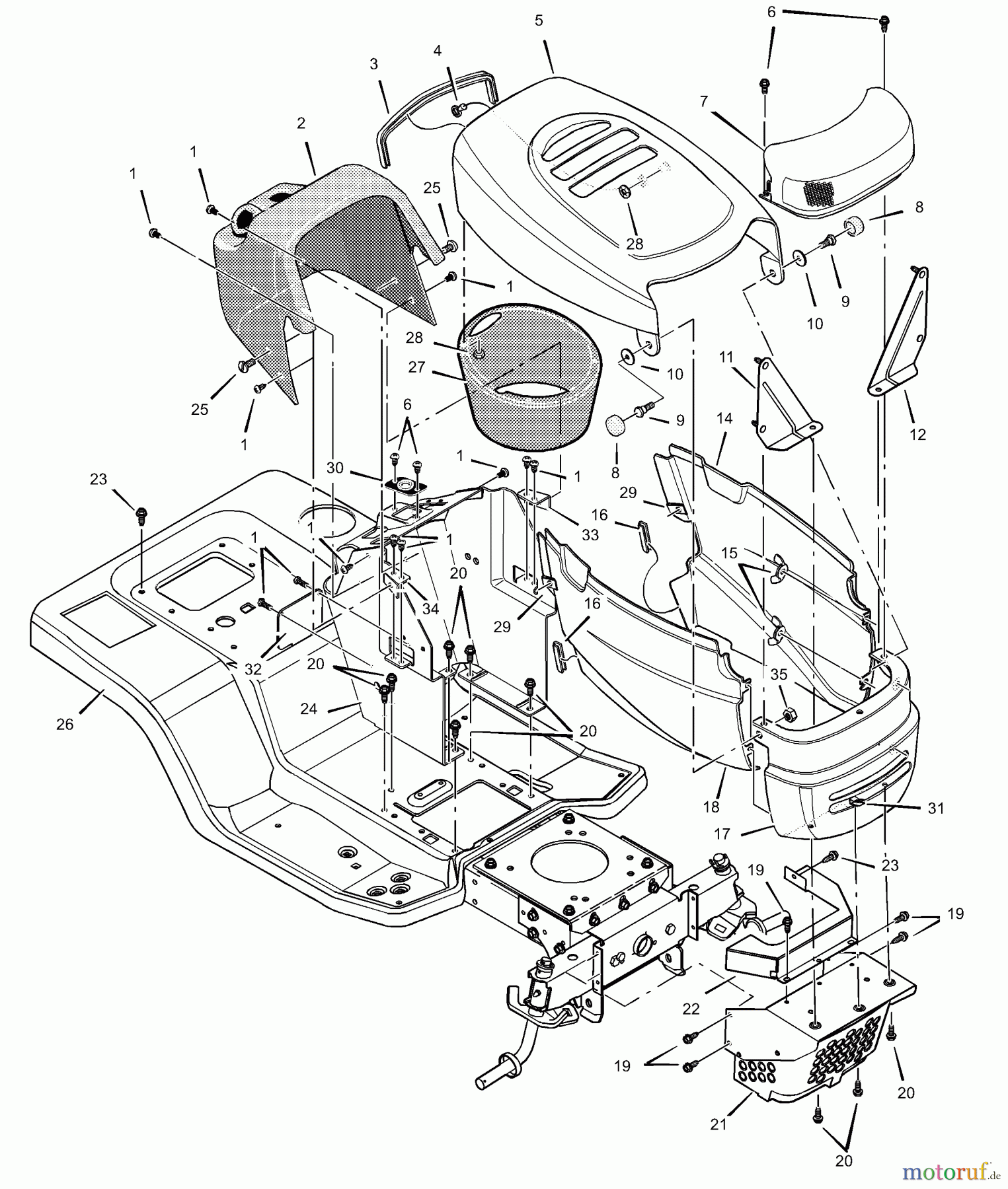 Murray Rasen- und Gartentraktoren 425605x692B - Stanley 42