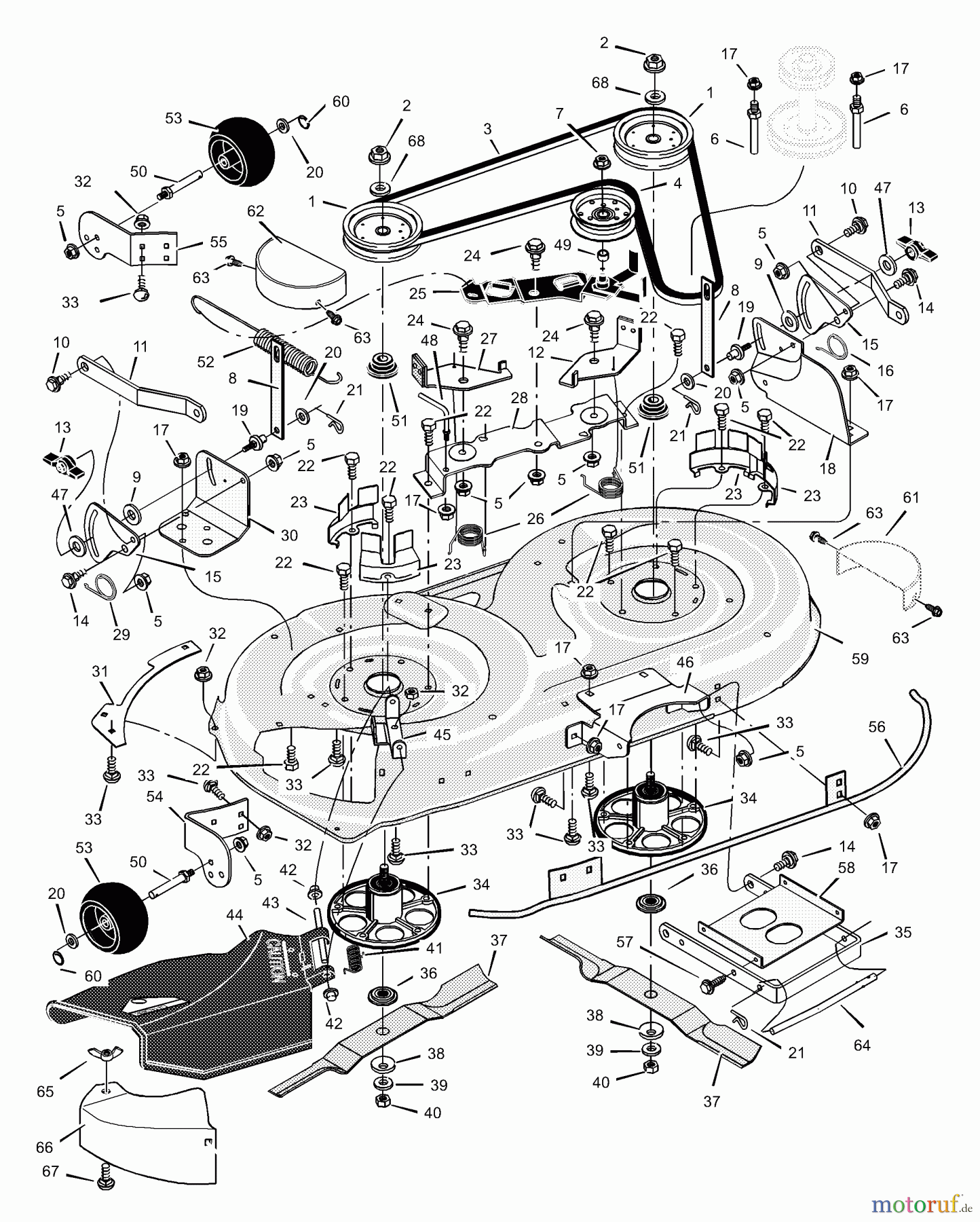 Murray Rasen- und Gartentraktoren 425605x692B - Stanley 42
