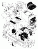 Murray 42560x92B - B&S/ 42" Lawn Tractor (1997) (Walmart) Ersatzteile Chassis & Hood