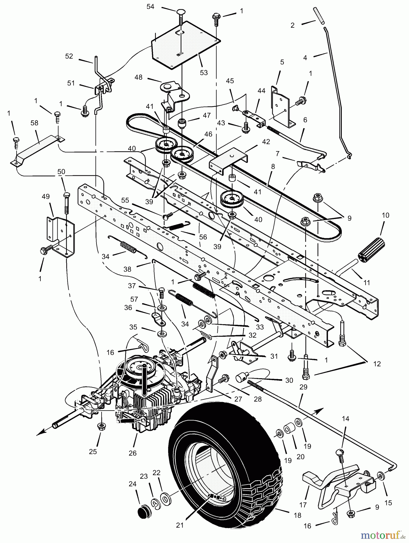  Murray Rasen- und Gartentraktoren 425614x92A - B&S/Murray 42