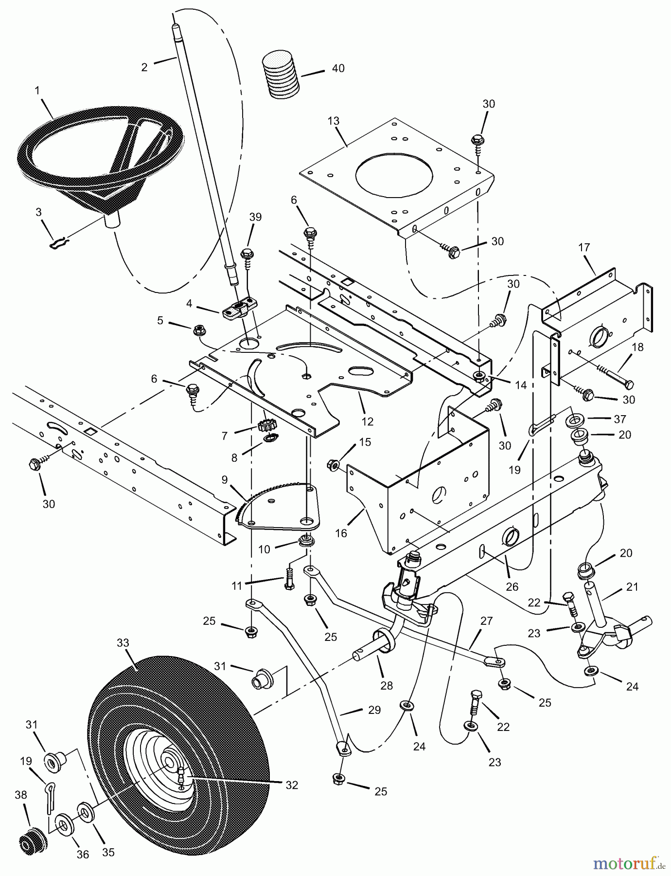 Murray Rasen- und Gartentraktoren 425614x92A - B&S/Murray 42