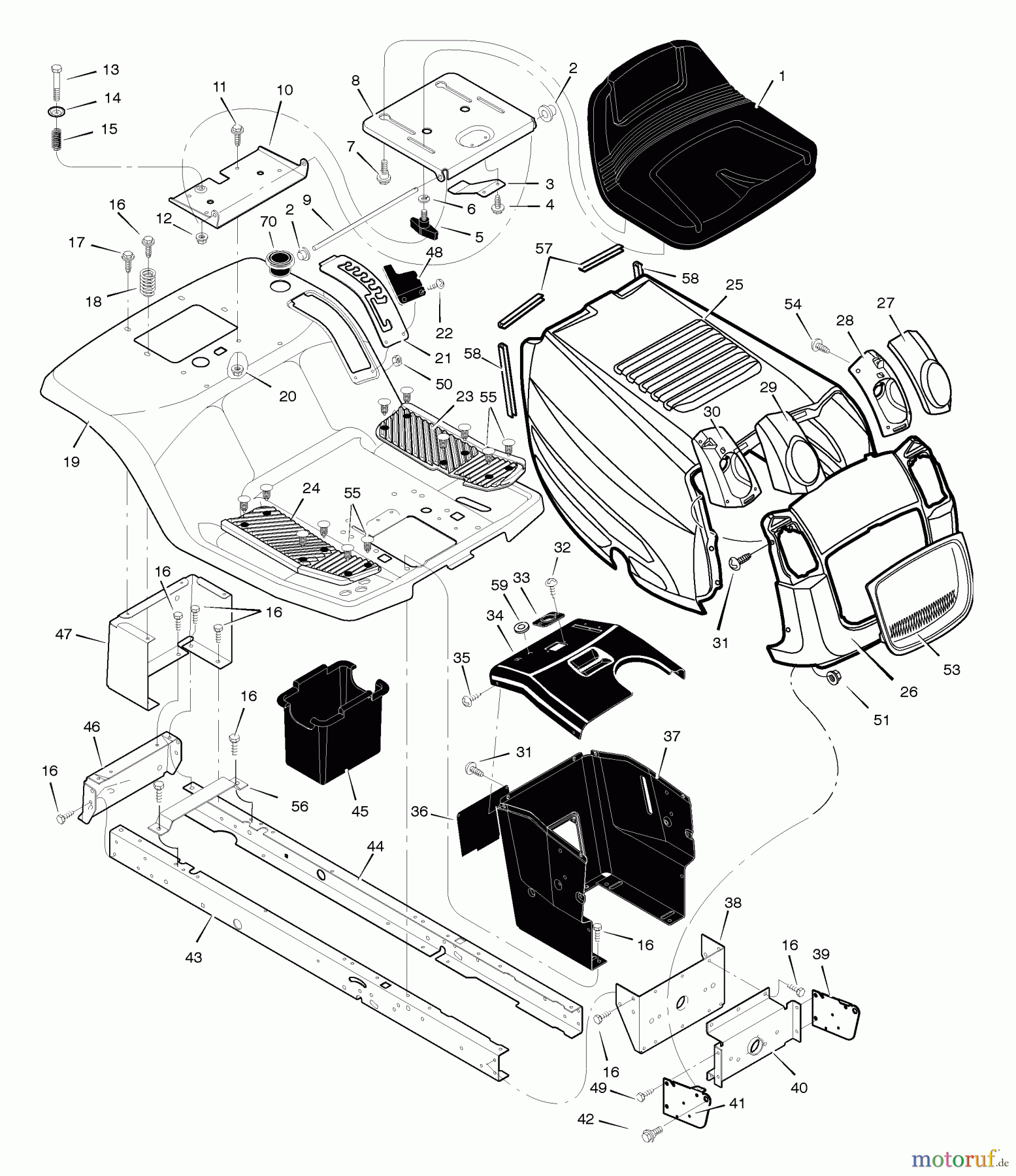 Murray Rasen- und Gartentraktoren 425615x99B - B&S/Murray 42