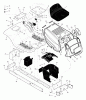 Murray 425615x99B - B&S/ 42" Lawn Tractor (2005) (AAFES) Ersatzteile Chassis & Hood
