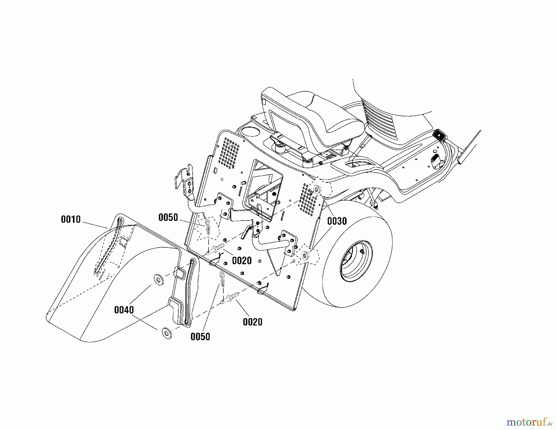 Murray Rasenmäherzubehör 885654 - Murray Rear Deflector RDLT Rear Deflector