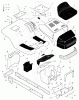 Murray 42567x30A - 42" Lawn Tractor (1998) Ersatzteile Chassis & Hood