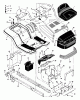 Murray 42567x6A - Ultra 42" Lawn Tractor (1997) Ersatzteile Chassis & Hood