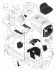 Murray 42569x4A - 42" Lawn Tractor (2000) Ersatzteile Chassis & Hood