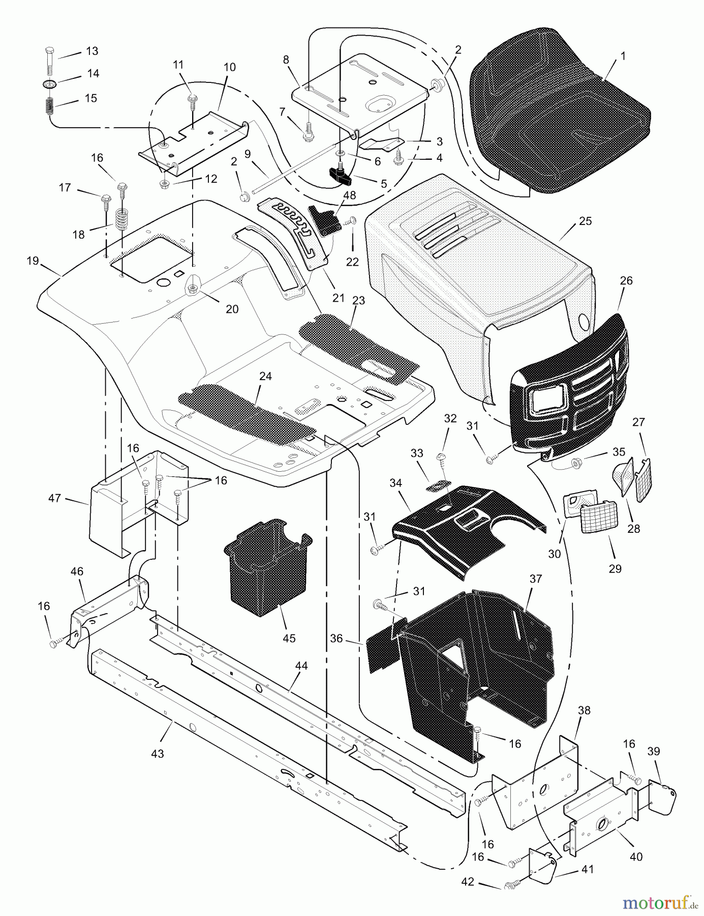 Murray Rasen- und Gartentraktoren 42576x92C - B&S/Murray 42