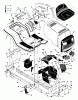 Murray 42578x6A - Ultra 42" Lawn Tractor (1997) Ersatzteile Chassis & Hood