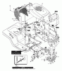 Murray 42580x89A - Yard King Performance 42" Lawn Tractor (2000) Ersatzteile Chassis & Hood Assembly