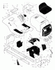 Murray 42583x30A - 42" Lawn Tractor (1999) Ersatzteile Chassis & Hood