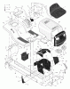 Murray 42583x6B - Ultra 42" Lawn Tractor (2001) Ersatzteile Chassis & Hood