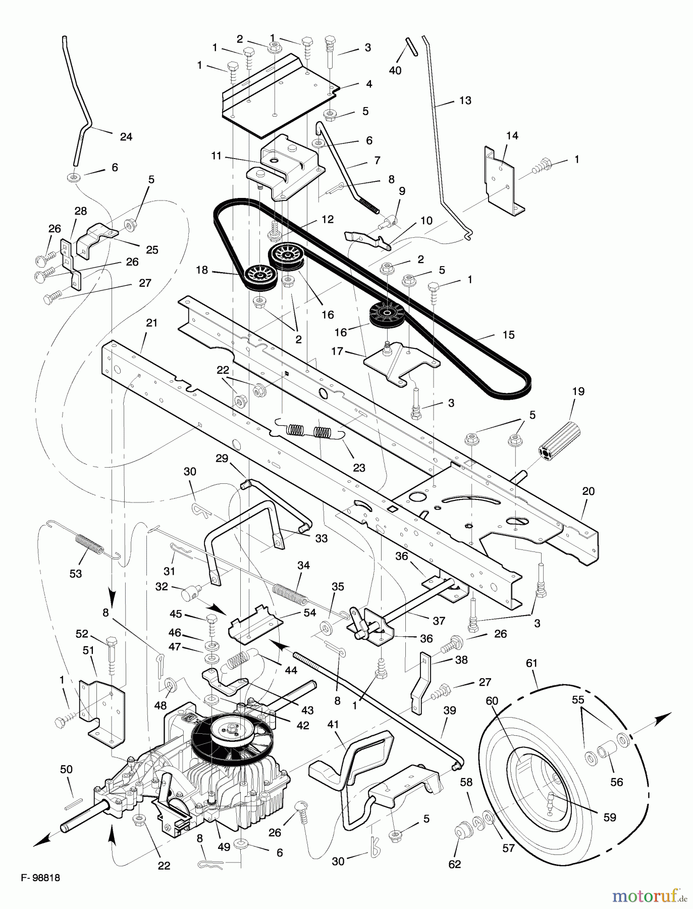  Murray Rasen- und Gartentraktoren 42583x82A - Ranch King 42
