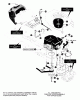 Murray 42589x8 - Scotts 42" Lawn Tractor (1999) (Home Depot) Ersatzteile Engine & Control Assembly