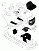 Murray 42590A - 42" Lawn Tractor (1998) Ersatzteile Chassis & Hood