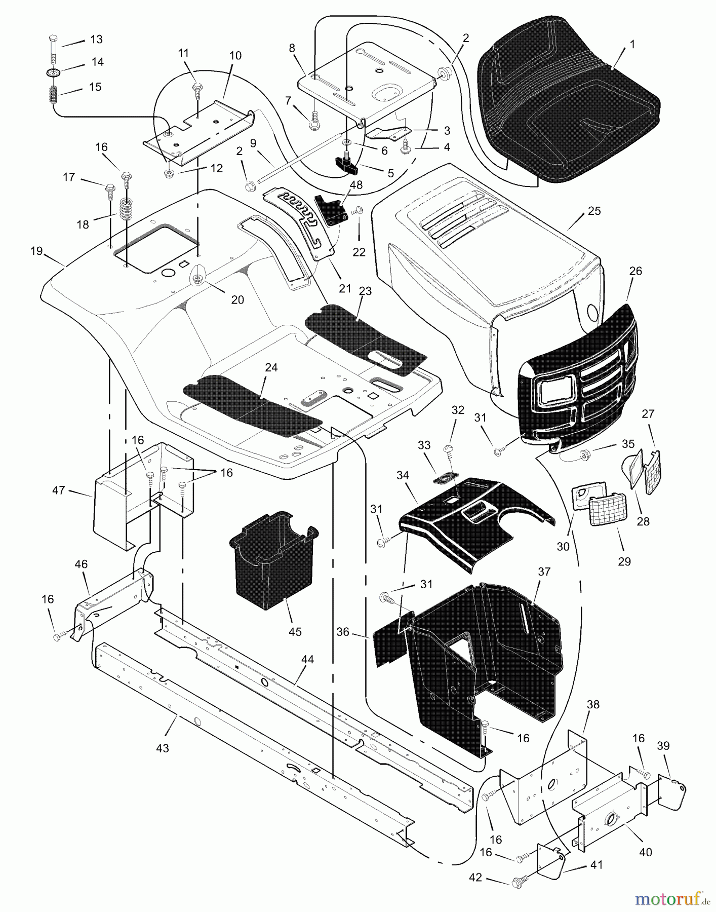 Murray Rasen- und Gartentraktoren 42590x92A - B&S/Murray 42