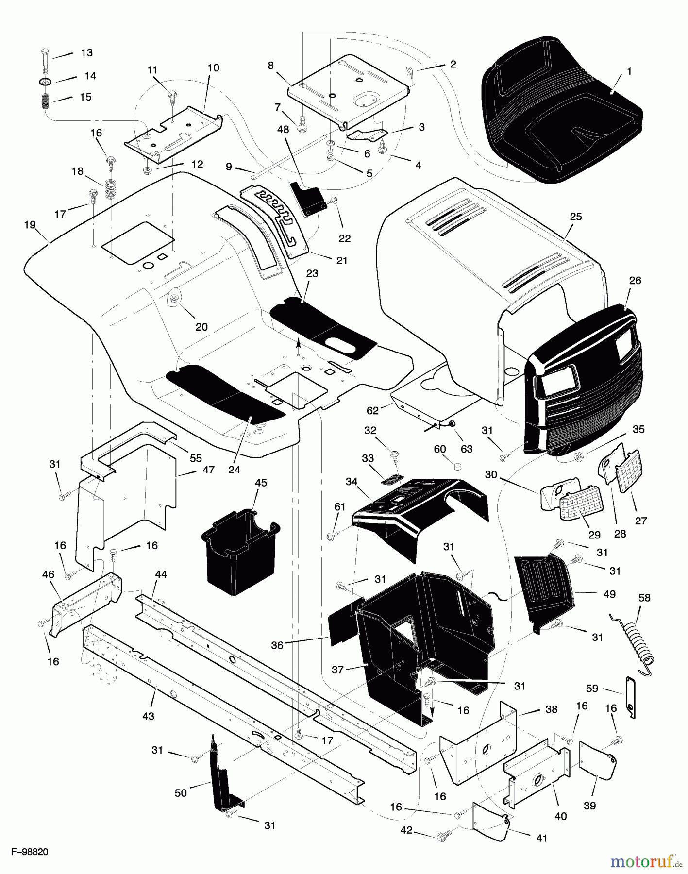 Murray Rasen- und Gartentraktoren 42591x92A - B&S/Murray 42