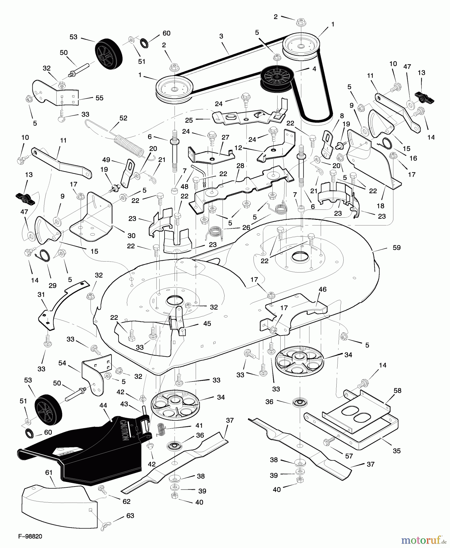  Murray Rasen- und Gartentraktoren 42591x92A - B&S/Murray 42