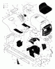 Murray 42591x92A - B&S/ 42" Lawn Tractor (1999) (Walmart) Ersatzteile Chassis & Hood
