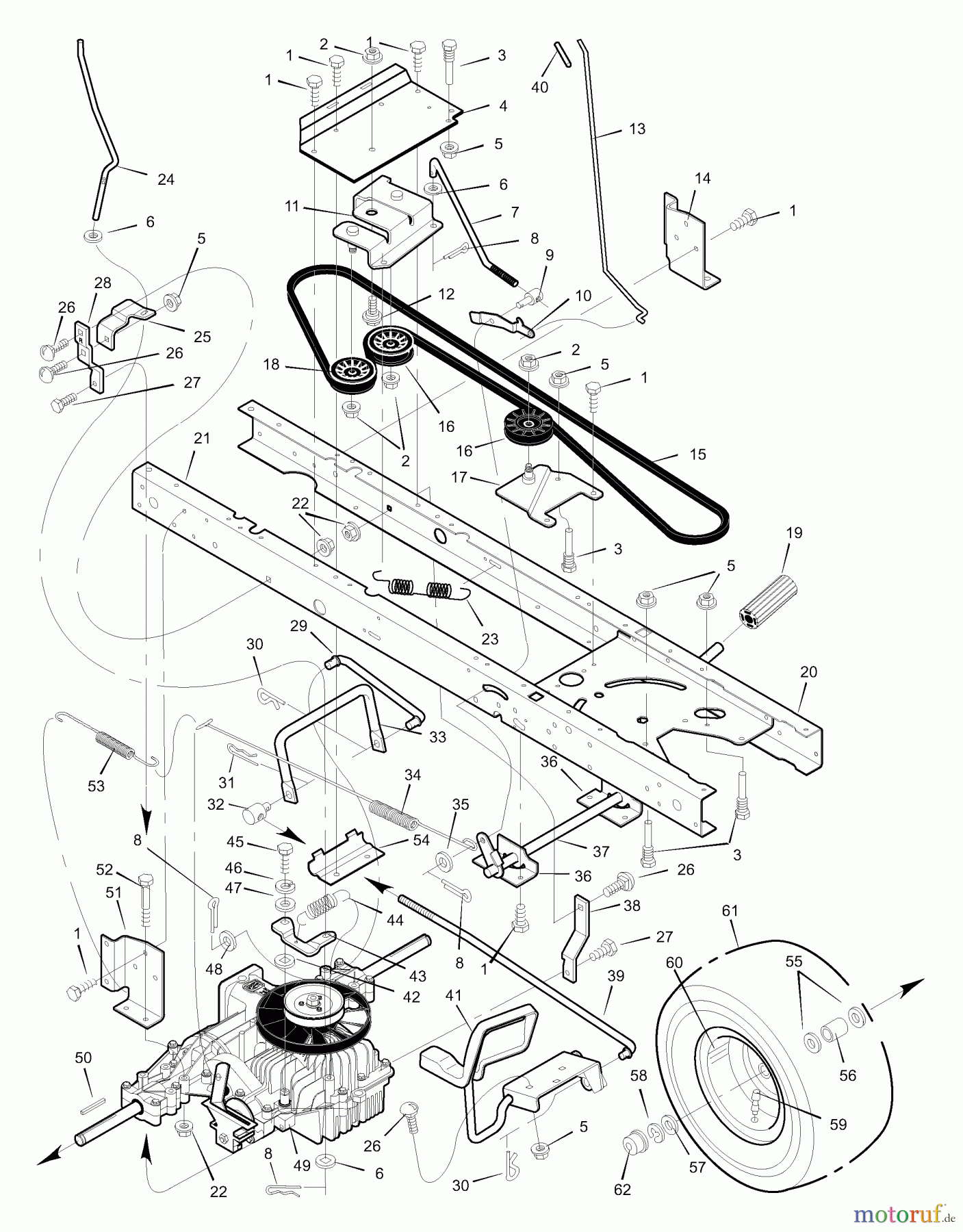  Murray Rasen- und Gartentraktoren 42591x92A - B&S/Murray 42