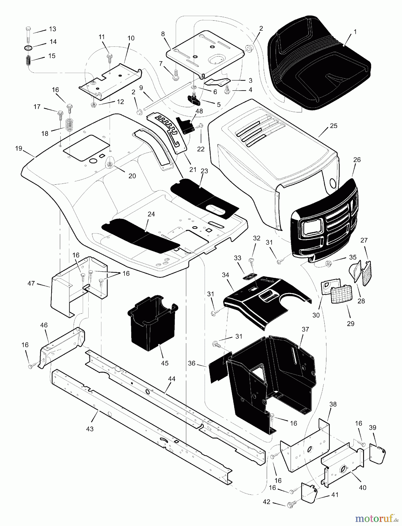 Murray Rasen- und Gartentraktoren 42598x92A - B&S/Murray 42