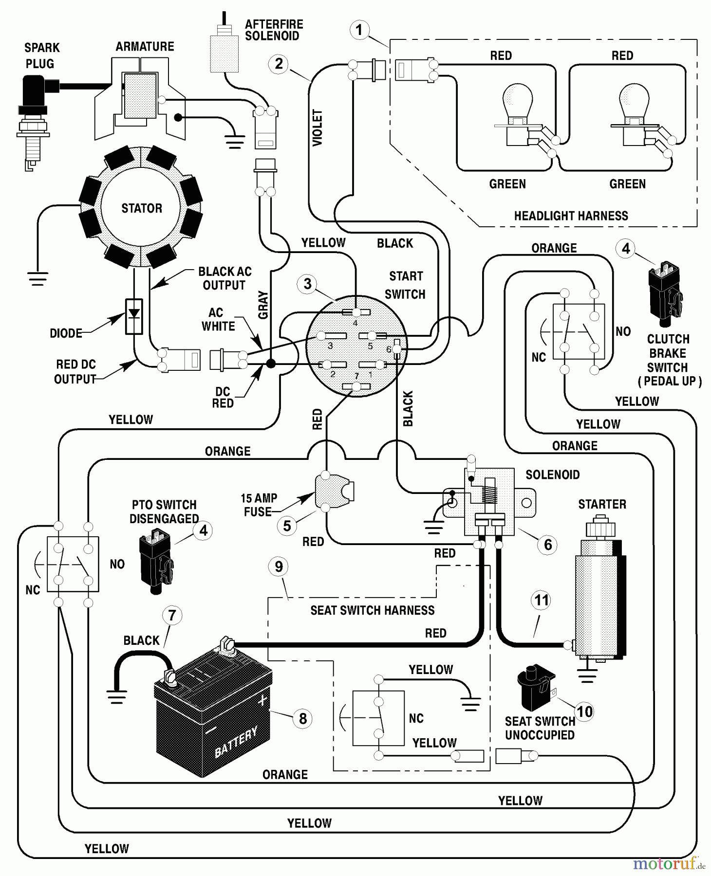  Murray Rasen- und Gartentraktoren 42598x92A - B&S/Murray 42