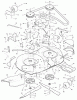 Murray 42819A - 42" Lawn Tractor (1996) Ersatzteile Mower Housing
