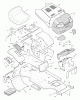 Murray 42819x30A - 42" Lawn Tractor (1996) Ersatzteile Chassis & Hood