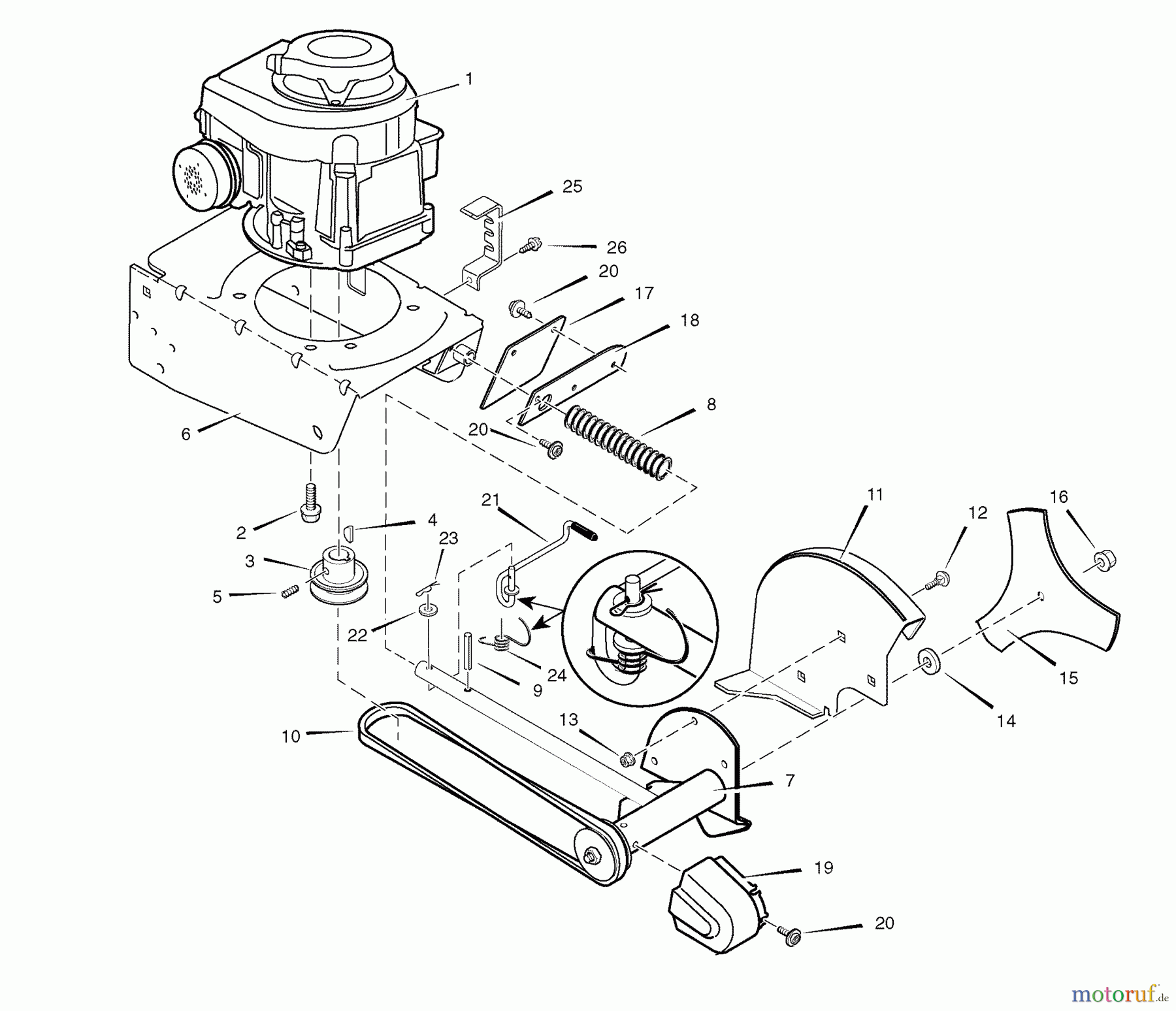 Murray Kantenschneider 536.772360 (77236000NB) - Craftsman Edger (2008) (Sears) Edger Blade Assembly