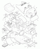 Murray 42829B - 42" Lawn Tractor (1996) Ersatzteile Chassis & Hood