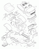 Murray 42916x8A - Scotts 42" Lawn Tractor (1996) (Home Depot) Ersatzteile Chassis & Hood
