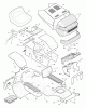 Murray 42918x8B - Scotts 42" Lawn Tractor (1996) (Home Depot) Ersatzteile Chassis & Hood